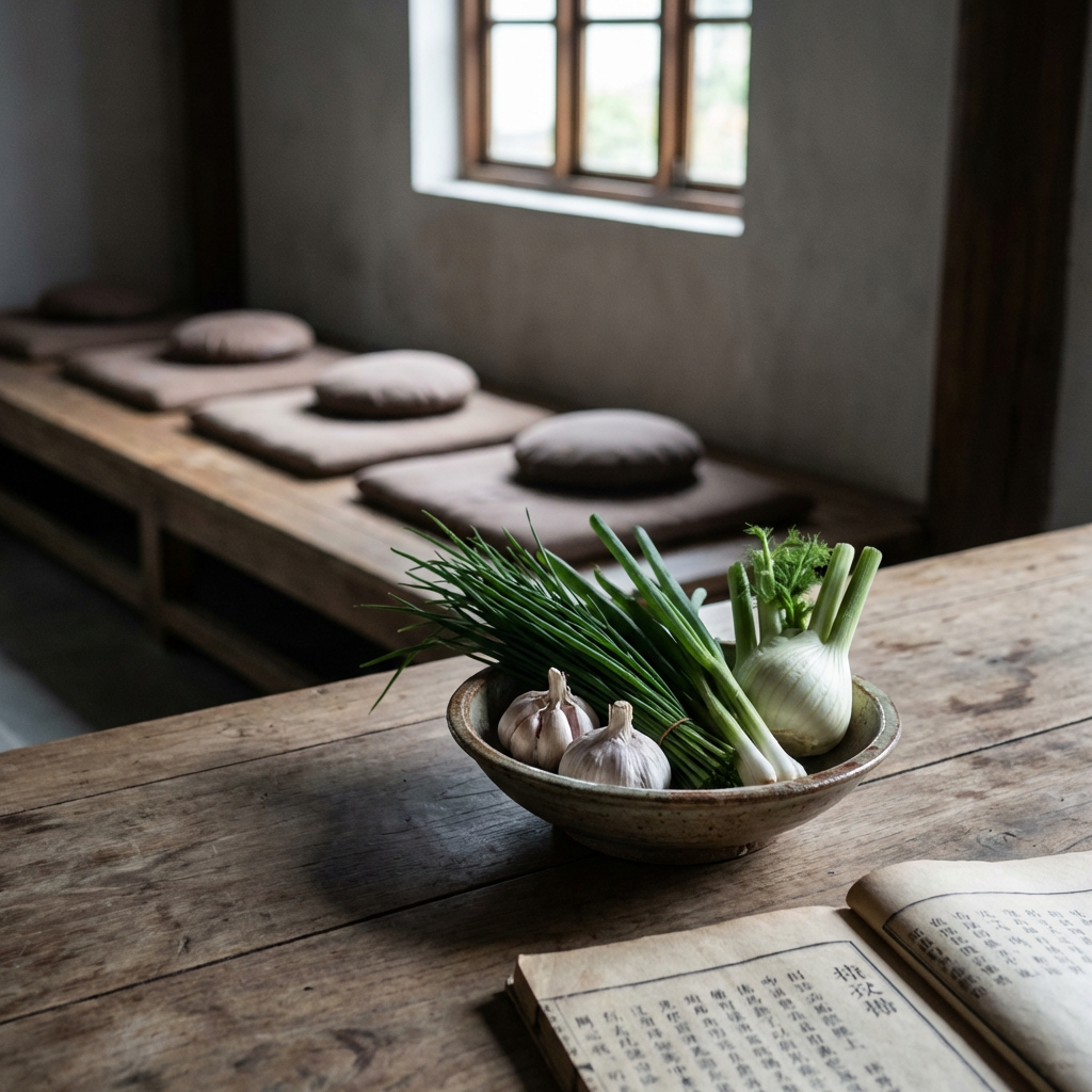 极简正念冥想训练法插图：为什么古人会戒荤和刺激性食物